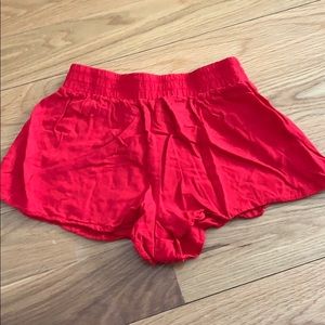 Red shorts